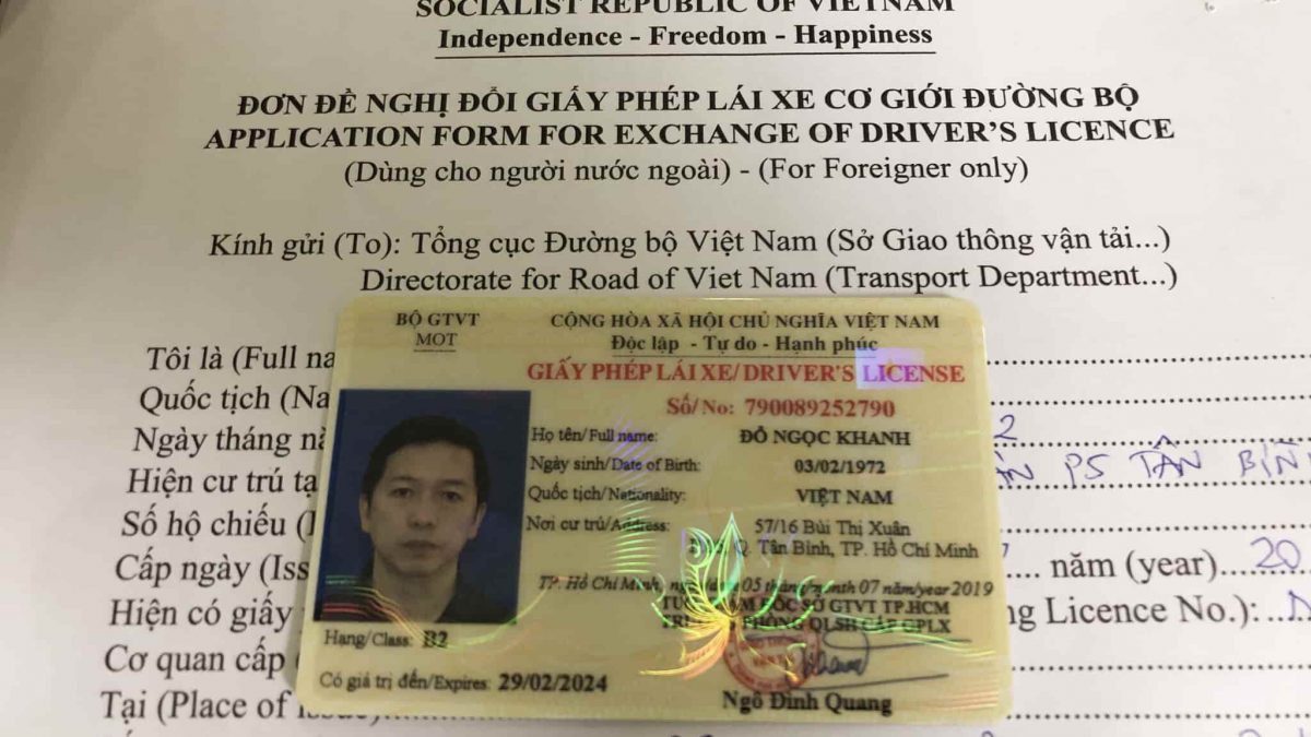 thủ tục đổi bằng lái xe nước ngoài sang Việt Nam