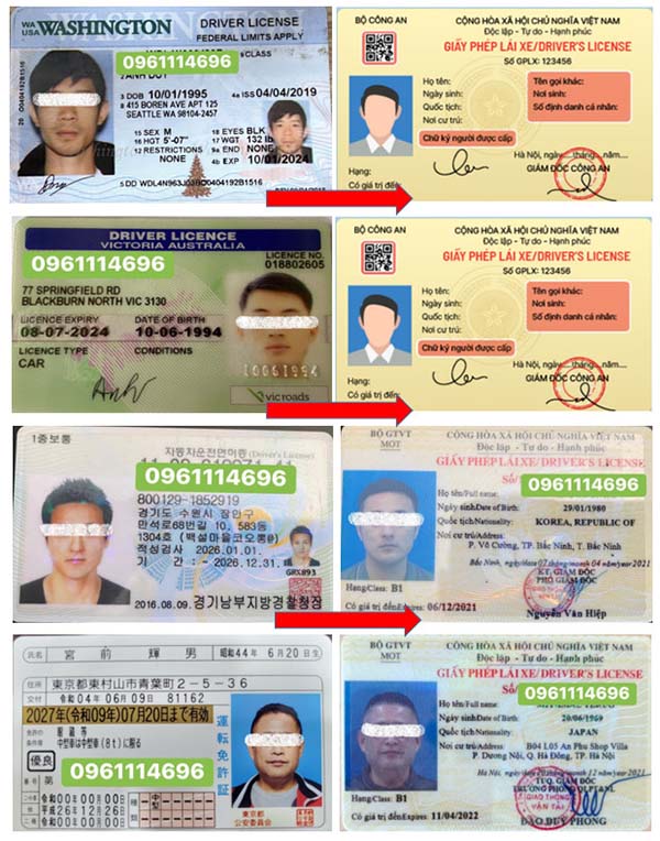 Đổi giấy phép lái xe nước ngoài sang bằng Việt tại Tiến Bộ