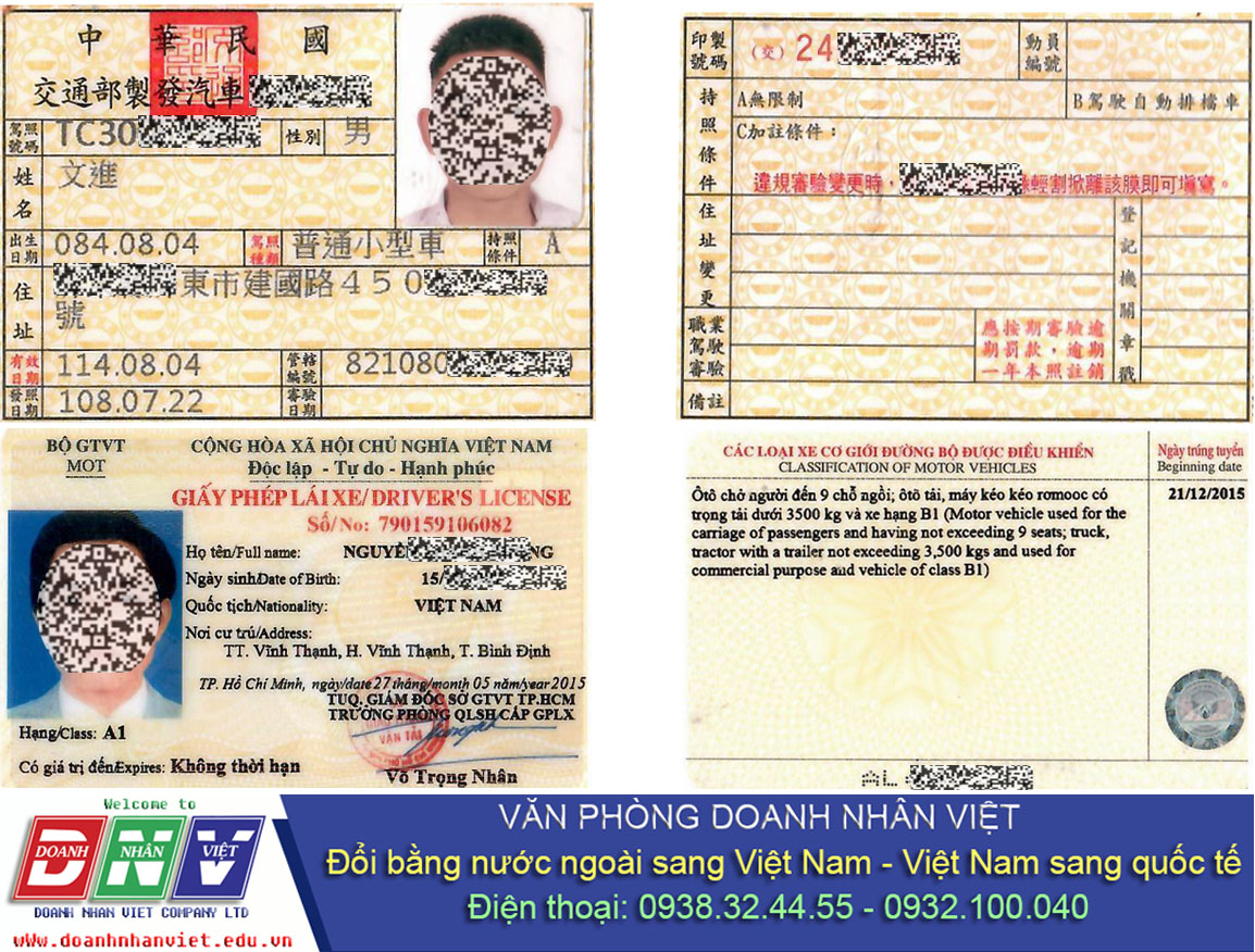 Người có quốc tịch Việt Nam có thể gia hạn thêm 10 năm với bằng lái xe đổi từ bằng lái xe Đài Loan sau khi hết hạn 